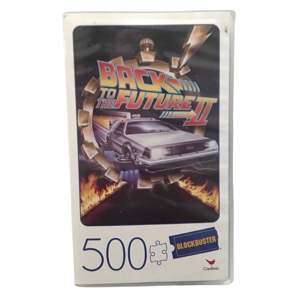 Back To The Future II  Puzzle Blockbuster VHS Case 500 Pieces